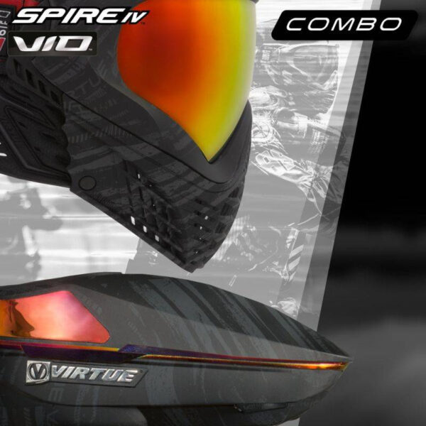 Bundle: Virtue Spire IV Loader (Graphic Fire) + Virtue Vio Contour II Goggle (Fire) - Image 2