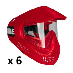 6 tk: Field Goggle One Single (punane)