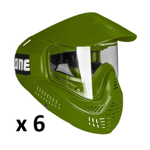 6tk: Field Goggle One Single Clear (oliiv)