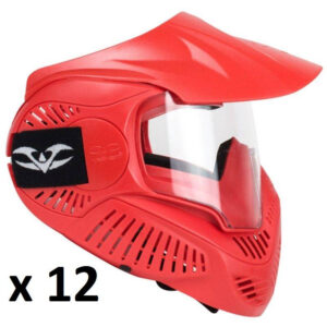 12 tk: Valken MI-3 GOTCHA Goggle Single (red)